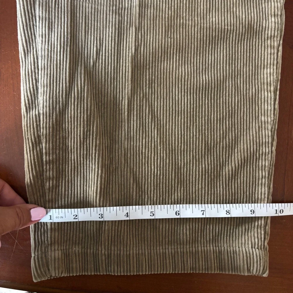Vintage Polo Ralph Lauren M 36x28 (see notes) Tan Corduroy Pleated Pants Baggy